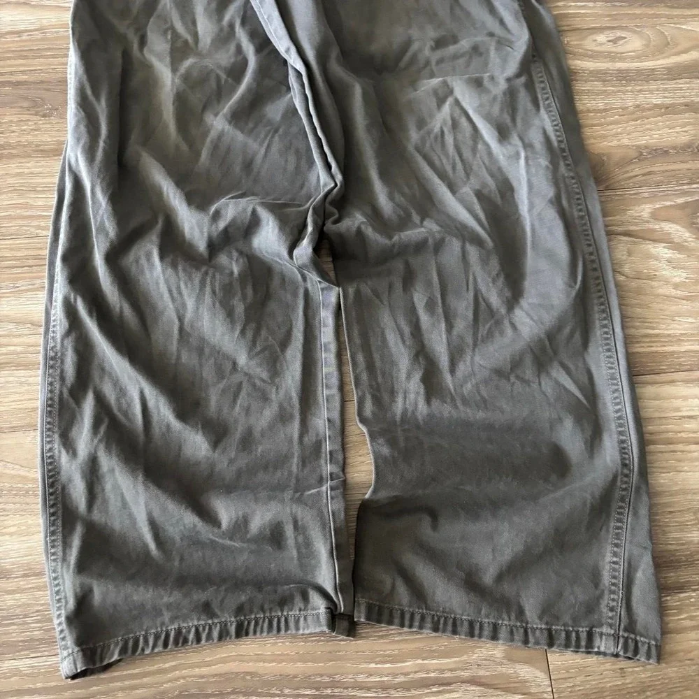 Vintage Y2K/2000s Baggy Grey Skater Style Carpenter Pants! 34x33